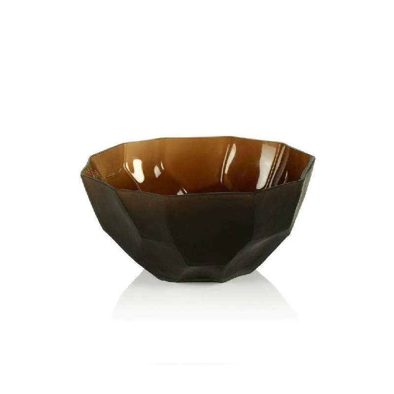 Vita Amber Glass Bowl