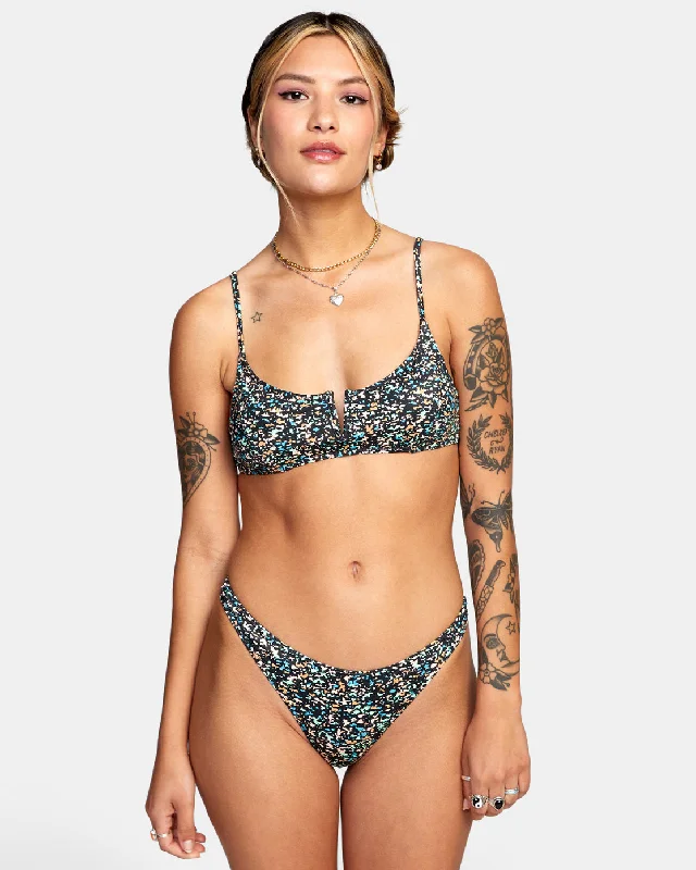 No Matter V-Wire Bralette Bikini Top - Multi